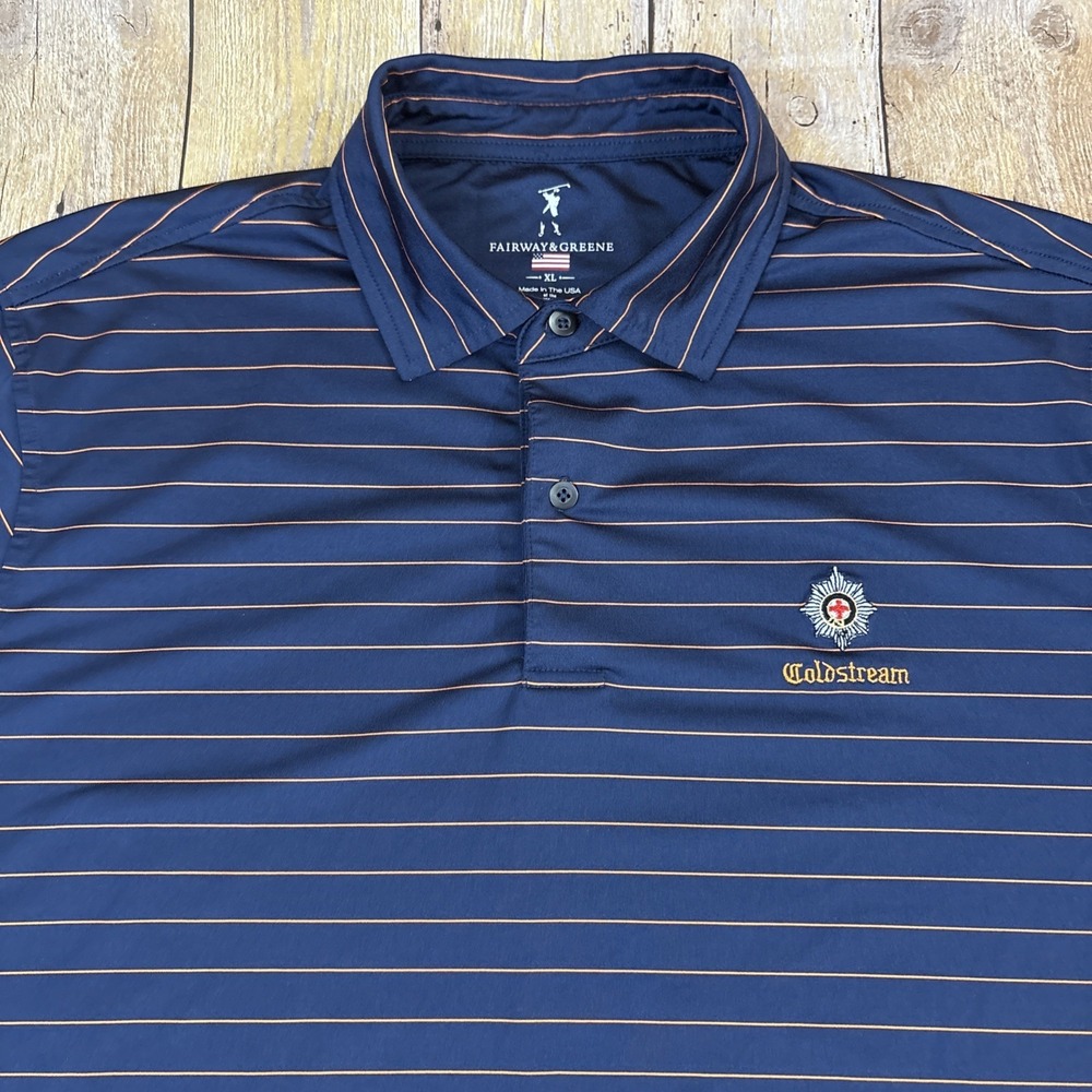 Fairway & Greene Polo Shirt XL Coldstream Guards Golf Club Logo